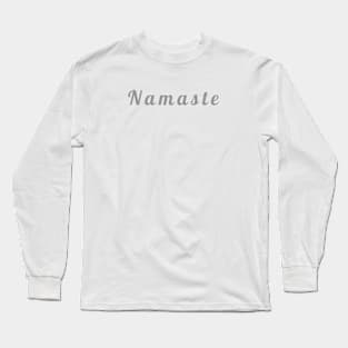 Namaste Fancy Text Long Sleeve T-Shirt